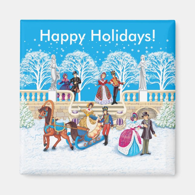 Vinterpromenad Magnet (Framsidan)