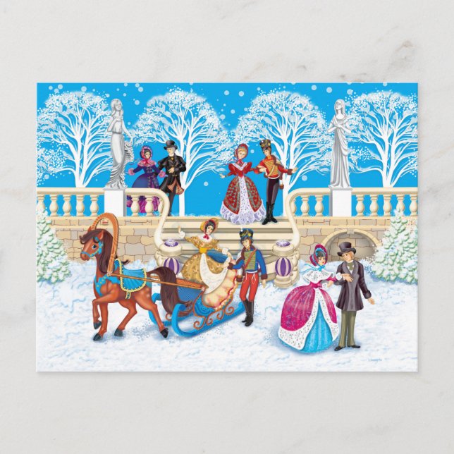 Vinterpromenad Vykort (Framsida)