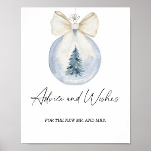 Vinterråd och önskemål för Newlyweds Poster