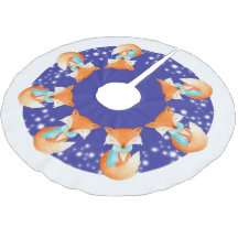 Vinterräv insvälld i skjortan snö träd