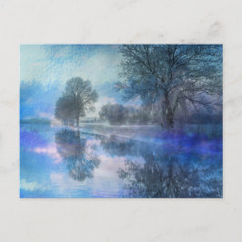 Vinterreflektion Helgdag vykort