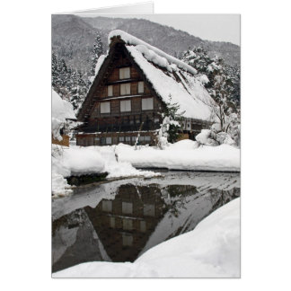 Vinterreflexion Hälsningskort