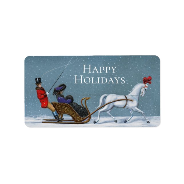 Vinterresenärer Adressetikett (Framsidan)