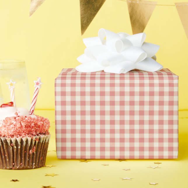 Vinterröd jul tokig gås 1-årsdag presentpapper (Födelsedagsfest)