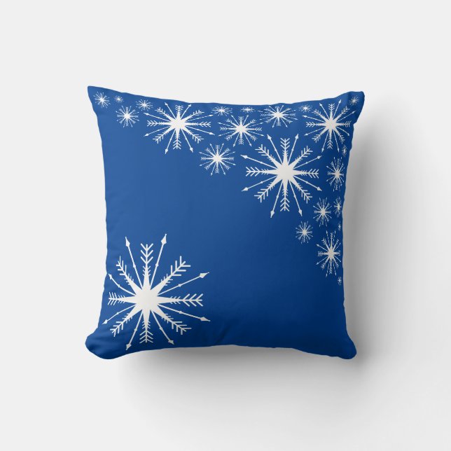 VinterRoligt med Snöflingor Kudde (Framsida)