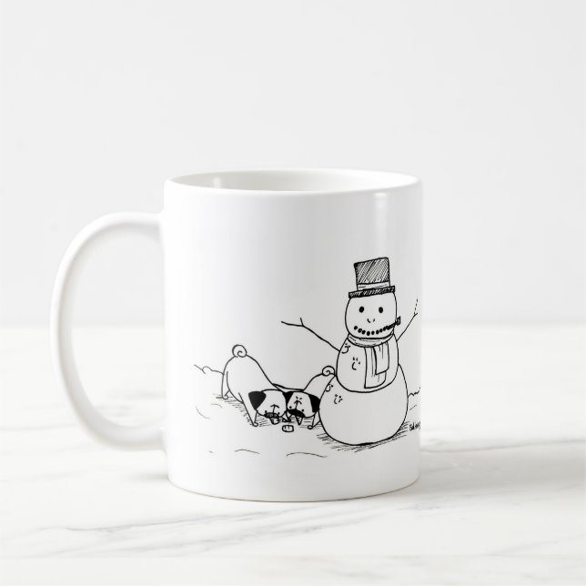 Vinterroligtmops Kaffemugg (Vänster)