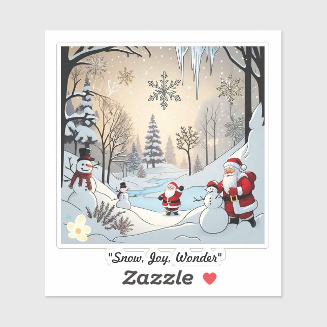 "Vinters fredliga slumber" Klistermärken (Ark)