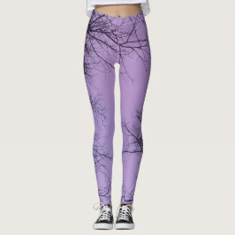 Vinters ömtåliga embrace: Lilac Canopy Leggings