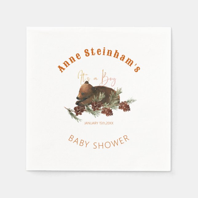 Vintersäsong - Enkel skjut av Baby Pappersservett (Framsidan)