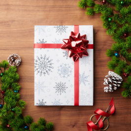 Vintersäsongen Snowflake Cute julgåva Presentpapper
