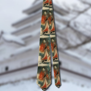 Vinterscen från Berättelsen om Genji – Hiroshige Slips