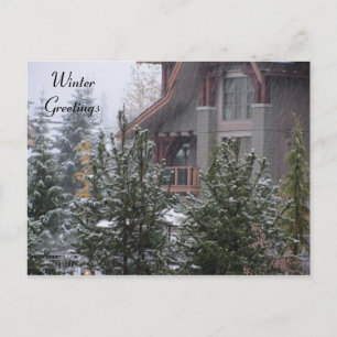 Vinterscen från Whistler, B.C. Vykort