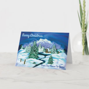 Vinterscen Julkort Helgkort
