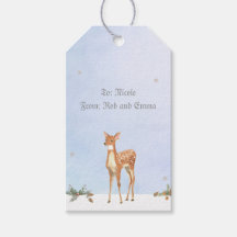 Vinterscen med Hjort Gift-Märkre