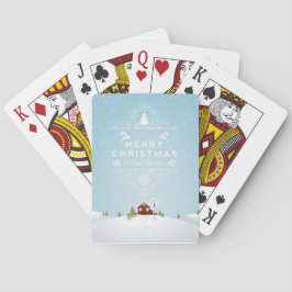Vinterscen med Röda kabinkort Casinokort
