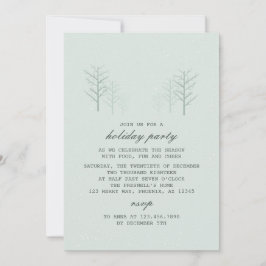 Vinterscen - Modern Julfest-inbjudan Inbjudningar