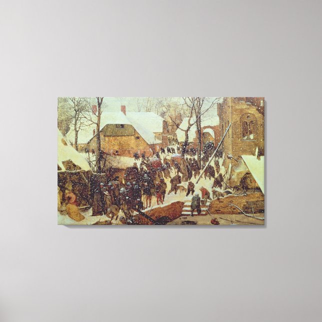 Vinterscenen, 1600-talet canvastryck (Framsida)