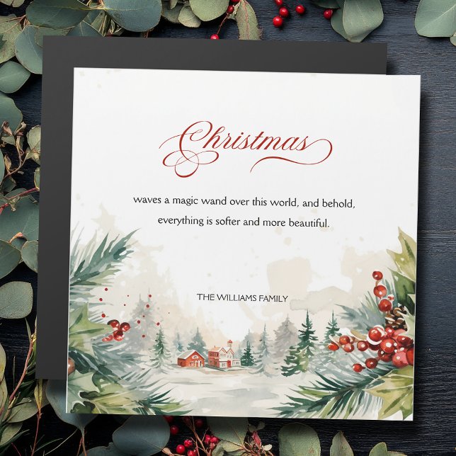 Vinterscenen för julmeddelande - ej foto (Skapare uppladdad)