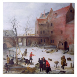 Vinterscenen. God konst julklapp Kakelplatta