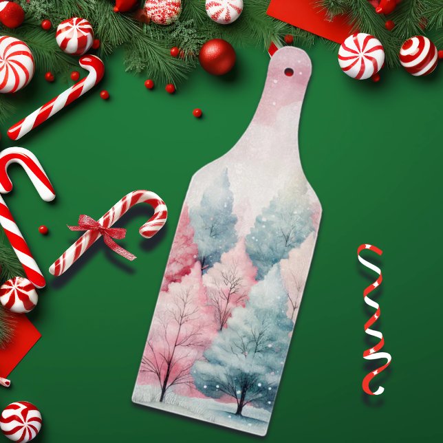 Vinterscenen Mint och Rosa Fir Träd (Skapare uppladdad)