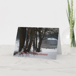 Vinterscenens julkort helgkort