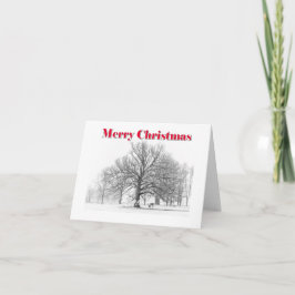 Vinterscenens julkort, vitt fack (vikt) helgkort