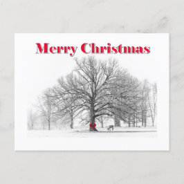 Vinterscenens julkort (vykort) helg vykort