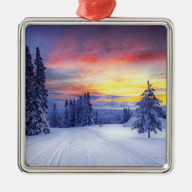 Vintersceneri Julgransprydnad Metall (Framsidan)