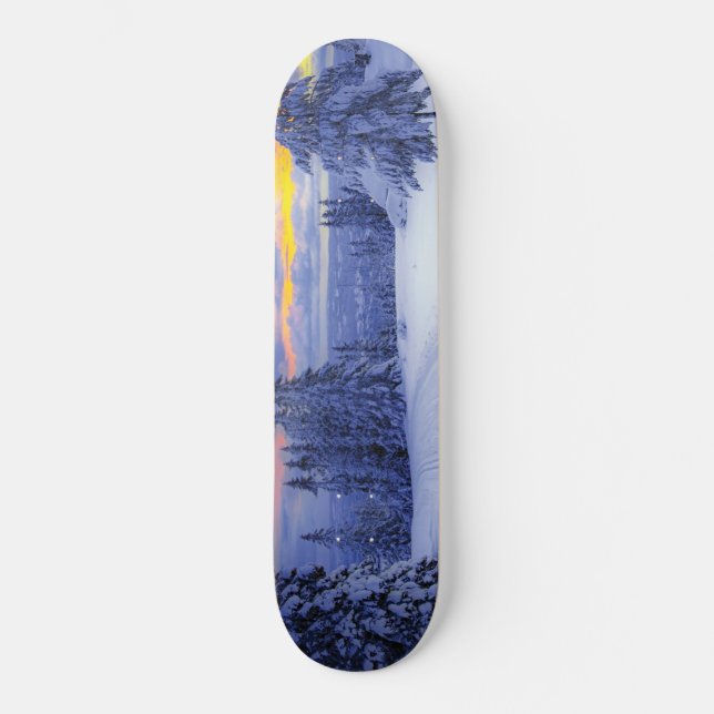 Vintersceneri Mini Skateboard Bräda 18,5 Cm (Framsida)