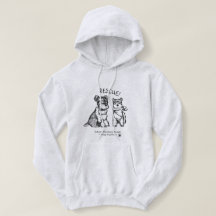 VinterSchnauzers - ljus Hoodie (kvinnor)