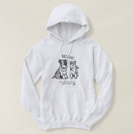 VinterSchnauzers - ljus Hoodie (kvinnor) Tee Shirt
