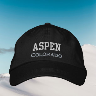 vintersemesterutrustning för Aspen Colorado Broderad Keps