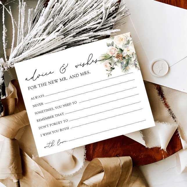 Vinterserverråd och Önskemål-Möhippa-kort för Blom (Skapare uppladdad)