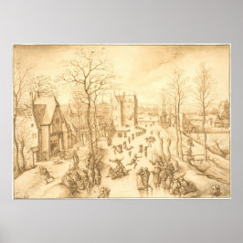 VinterSkater - Hans Bol Fine Art Poster