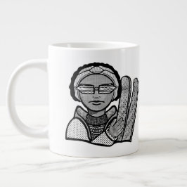 Vinterskidåkning Jumbo Mugg
