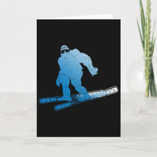 Vinterskjutning Sasquatch Skidor Kryptid Kryptozoo Kort