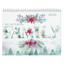 Vinterskog 2 Foton per månads familj 2022 Kalender