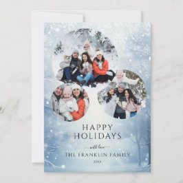 Vinterskog 3 Photo Collage jul Julkort