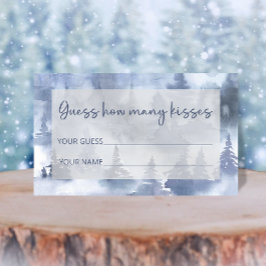 Vinterskog gissa hur många kyssar möhippan spelar tilläggskort