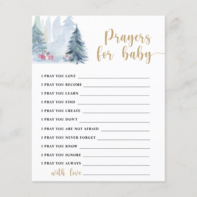 Vinterskog - Party-vilt | böner för baby (Framsida)