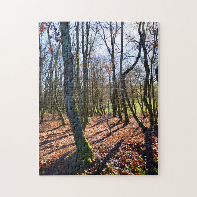 Vinterskogar i Frankrike Pussel (Vertikal)