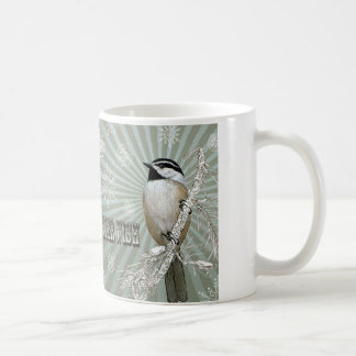 Vinterskogskyckling i modern vintage kaffemugg