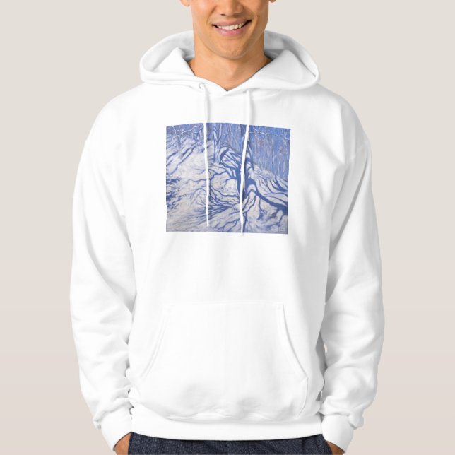 Vinterskogsmark nära Courcheval 2008 Hoodie (Framsida)