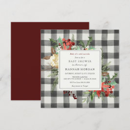 Vinterskor och Evergreen Play-Blommigtar Inbjudningar