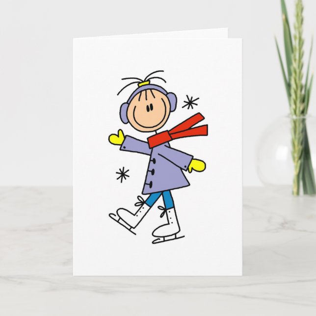 Vinterskridskoåkning Kort (Framsida)