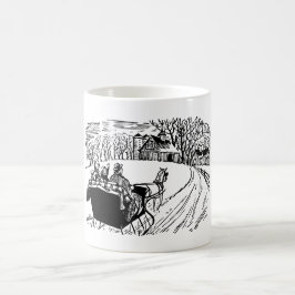 Vintersleigh ride kaffemugg