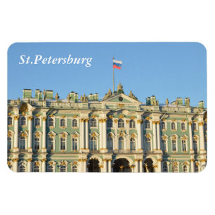 Vinterslott i St Petersburg, Ryssland Magnet