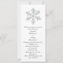 Vintersnöflammande repetitionsmiddag inbjudningar