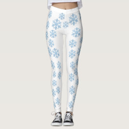 Vintersnöflingor för kvinnor leggings