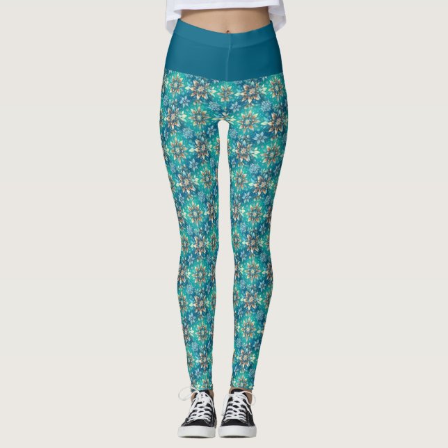 Vintersnöflingor Leggings (Framsida)